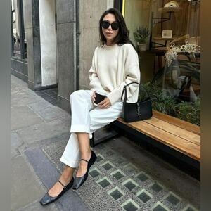 Wild Fable Women's 11 Black Mesh Memory Foam Ballet Flats